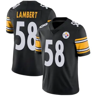 Limited Men's Jack Lambert Pittsburgh Steelers Nike Team Color Vapor Untouchable Jersey - Black