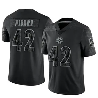 Limited Men's James Pierre Pittsburgh Steelers Nike Reflective Jersey - Black