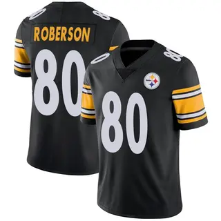 Limited Men's Jaquarii Roberson Pittsburgh Steelers Nike Team Color Vapor Untouchable Jersey - Black
