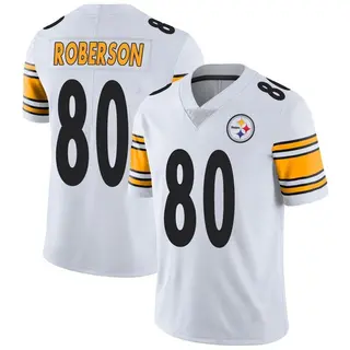 Limited Men's Jaquarii Roberson Pittsburgh Steelers Nike Vapor Untouchable Jersey - White