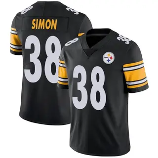Limited Men's John Simon Pittsburgh Steelers Nike Team Color Vapor Untouchable Jersey - Black