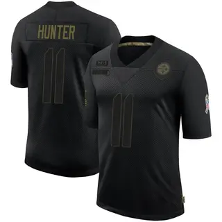 Limited Men's Justin Hunter Pittsburgh Steelers Nike 2020 Salute To Service Jersey - Black