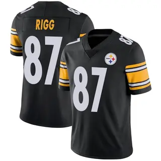 Limited Men's Justin Rigg Pittsburgh Steelers Nike Team Color Vapor Untouchable Jersey - Black