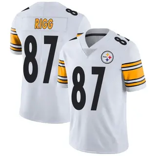 Limited Men's Justin Rigg Pittsburgh Steelers Nike Vapor Untouchable Jersey - White