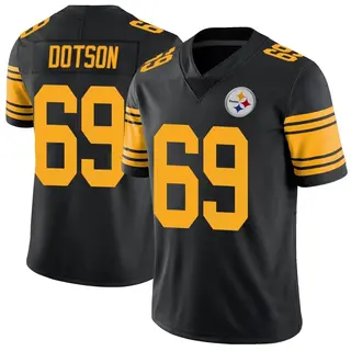 Limited Men's Kevin Dotson Pittsburgh Steelers Nike Color Rush Jersey - Black