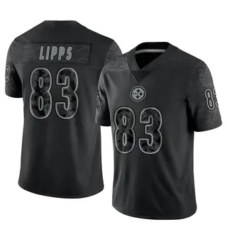Limited Men's Louis Lipps Pittsburgh Steelers Nike Reflective Jersey - Black