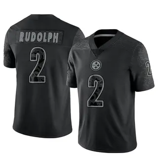 Limited Men's Mason Rudolph Pittsburgh Steelers Nike Reflective Jersey - Black