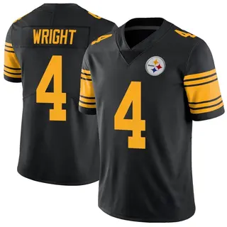 Limited Men's Matthew Wright Pittsburgh Steelers Nike Color Rush Jersey - Black