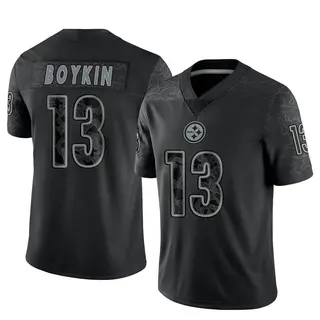 Limited Men's Miles Boykin Pittsburgh Steelers Nike Reflective Jersey - Black