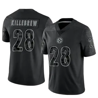 Limited Men's Miles Killebrew Pittsburgh Steelers Nike Reflective Jersey - Black