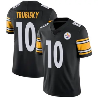 Limited Men's Mitch Trubisky Pittsburgh Steelers Nike Team Color Vapor Untouchable Jersey - Black