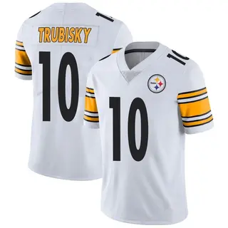 Limited Men's Mitch Trubisky Pittsburgh Steelers Nike Vapor Untouchable Jersey - White