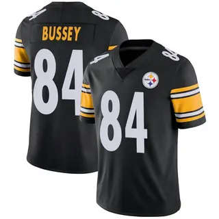 Limited Men's Rico Bussey Pittsburgh Steelers Nike Team Color Vapor Untouchable Jersey - Black
