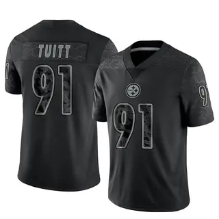 Limited Men's Stephon Tuitt Pittsburgh Steelers Nike Reflective Jersey - Black