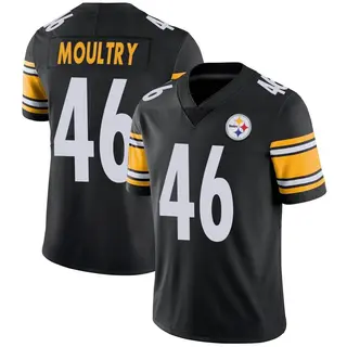 Limited Men's T.D. Moultry Pittsburgh Steelers Nike Team Color Vapor Untouchable Jersey - Black