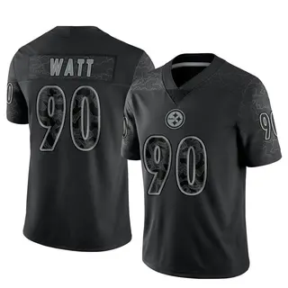 Limited Men's T.J. Watt Pittsburgh Steelers Nike Reflective Jersey - Black