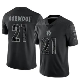 Limited Men's Tre Norwood Pittsburgh Steelers Nike Reflective Jersey - Black