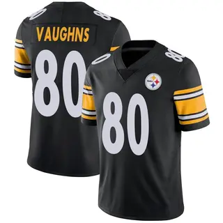 Limited Men's Tyler Vaughns Pittsburgh Steelers Nike Team Color Vapor Untouchable Jersey - Black