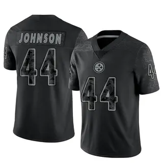 Limited Men's Tyree Johnson Pittsburgh Steelers Nike Reflective Jersey - Black
