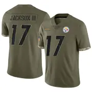 Limited Men's William Jackson III Pittsburgh Steelers Nike 2022 Salute To Service Jersey - Olive