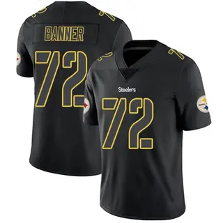 Limited Men's Zach Banner Pittsburgh Steelers Nike Jersey - Black Impact