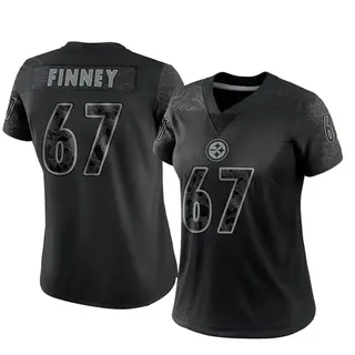 Limited Women's B.J. Finney Pittsburgh Steelers Nike Reflective Jersey - Black