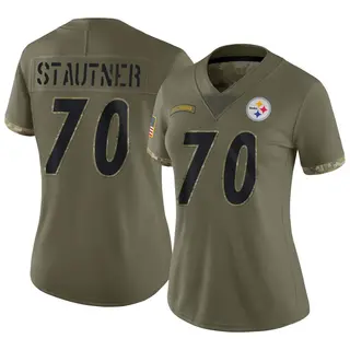 Limited Women's Ernie Stautner Pittsburgh Steelers Nike 2022 Salute To Service Jersey - Olive