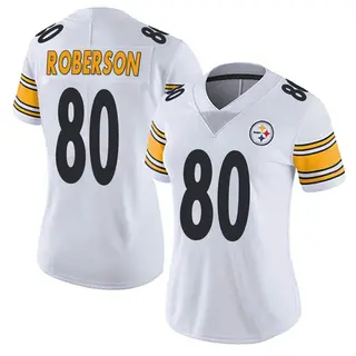 Limited Women's Jaquarii Roberson Pittsburgh Steelers Nike Vapor Untouchable Jersey - White