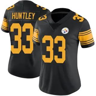 Limited Women's Jason Huntley Pittsburgh Steelers Nike Color Rush Jersey - Black
