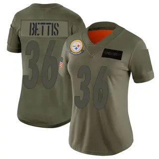 Limited Women's Jerome Bettis Pittsburgh Steelers Nike 2019 Salute to Service Jersey - Camo