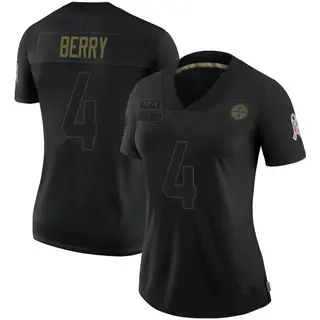 Limited Women's Jordan Berry Pittsburgh Steelers Nike 2020 Salute To Service Jersey - Black