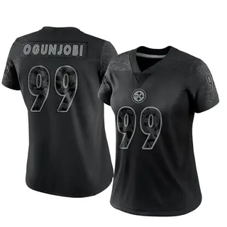 Limited Women's Larry Ogunjobi Pittsburgh Steelers Nike Reflective Jersey - Black