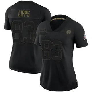 Limited Women's Louis Lipps Pittsburgh Steelers Nike 2020 Salute To Service Jersey - Black