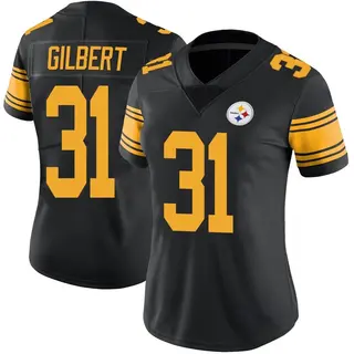 Limited Women's Mark Gilbert Pittsburgh Steelers Nike Color Rush Jersey - Black