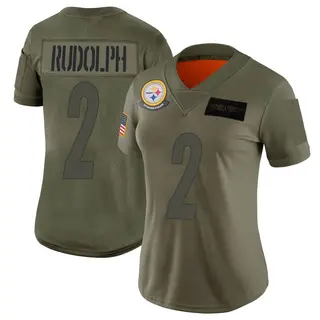 Limited Women's Mason Rudolph Pittsburgh Steelers Nike 2019 Salute to Service Jersey - Camo