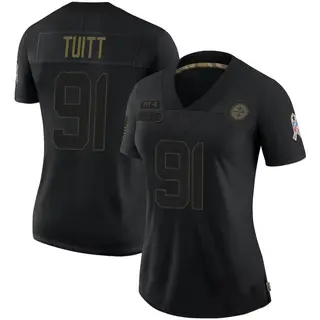 Limited Women's Stephon Tuitt Pittsburgh Steelers Nike 2020 Salute To Service Jersey - Black
