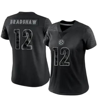 Limited Women's Terry Bradshaw Pittsburgh Steelers Nike Reflective Jersey - Black