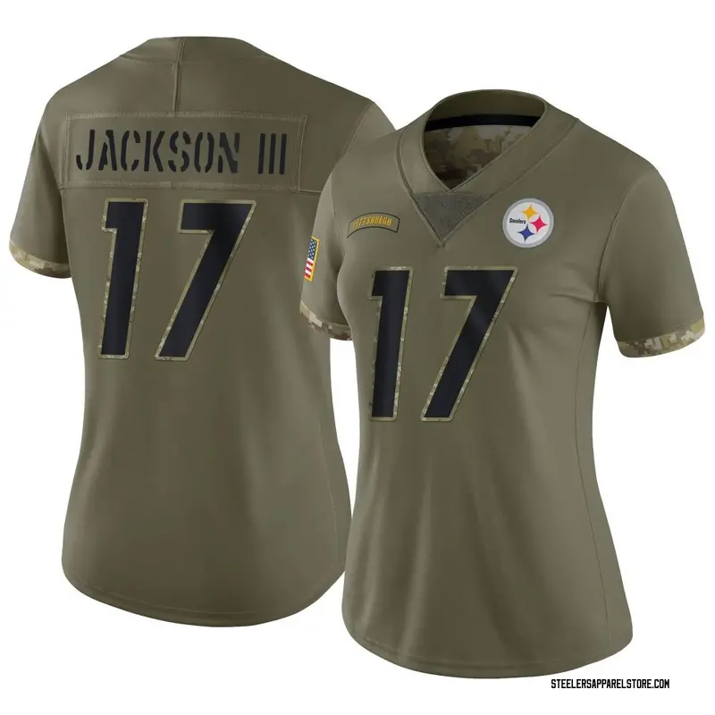 Limited Women's William Jackson III Pittsburgh Steelers Nike 2022 Salute To Service Jersey - Olive