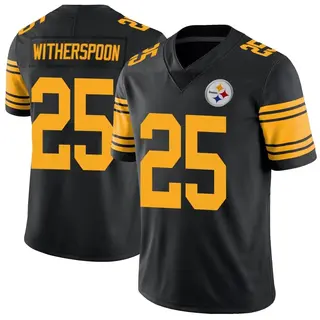 Limited Youth Ahkello Witherspoon Pittsburgh Steelers Nike Color Rush Jersey - Black