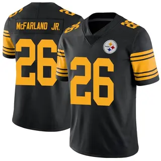 Limited Youth Anthony McFarland Jr. Pittsburgh Steelers Nike Color Rush Jersey - Black