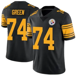 Limited Youth Chaz Green Pittsburgh Steelers Nike Color Rush Jersey - Black
