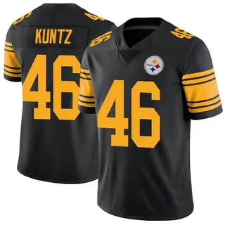 Limited Youth Christian Kuntz Pittsburgh Steelers Nike Color Rush Jersey - Black