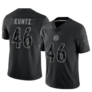 Limited Youth Christian Kuntz Pittsburgh Steelers Nike Reflective Jersey - Black