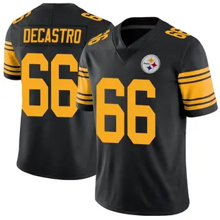 Limited Youth David DeCastro Pittsburgh Steelers Nike Color Rush Jersey - Black