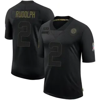 Limited Youth Mason Rudolph Pittsburgh Steelers Nike 2020 Salute To Service Jersey - Black