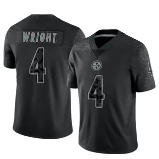 Limited Youth Matthew Wright Pittsburgh Steelers Nike Reflective Jersey - Black