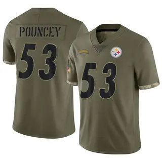 Limited Youth Maurkice Pouncey Pittsburgh Steelers Nike 2022 Salute To Service Jersey - Olive