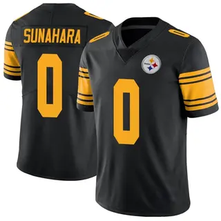 Limited Youth Rex Sunahara Pittsburgh Steelers Nike Color Rush Jersey - Black
