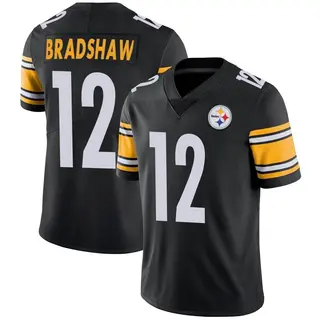 Limited Youth Terry Bradshaw Pittsburgh Steelers Nike Team Color Vapor Untouchable Jersey - Black