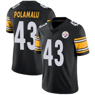 Limited Youth Troy Polamalu Pittsburgh Steelers Nike Team Color Vapor Untouchable Jersey - Black